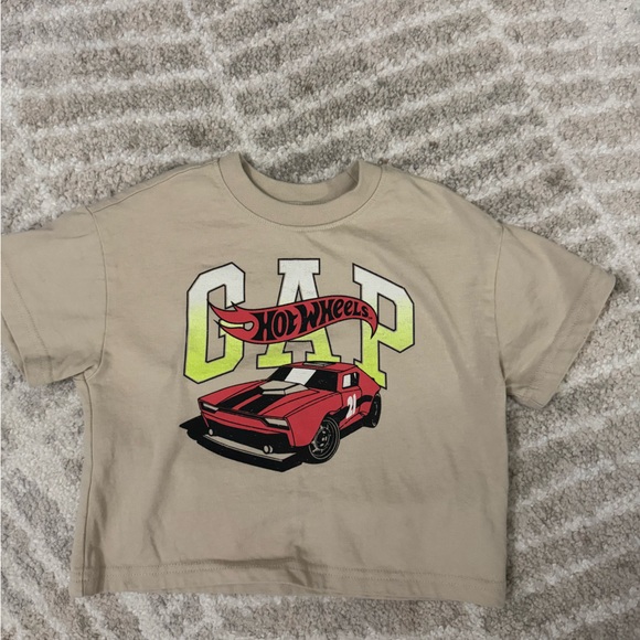 GAP x Hot Wheels Cream Baby Tee - Picture 2 of 4